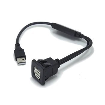 1 ШТ. Инструмент для автомобиля, фургона, USB-двойной U-диск, Водонепроницаемый кабель, удлинитель для передачи данных