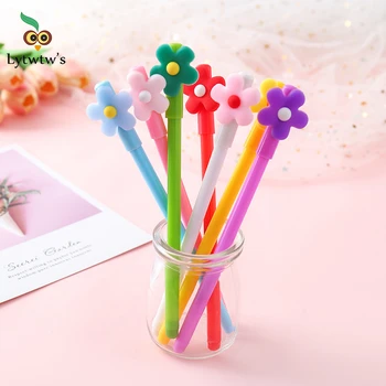 1 Шт Корейские Канцелярские Принадлежности Lytwtw Kawaii Cute Candy Flower Креативные Школьные Канцелярские Принадлежности Гелевая Ручка Подарок сладкий симпатичный забавный