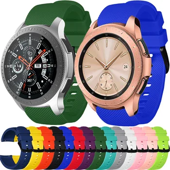 20 мм Спортивный силиконовый ремешок для Samsung Galaxy watch 3 41 мм Active 2 40 мм/40 мм 42 мм Сменные ремешки Браслет Ремень