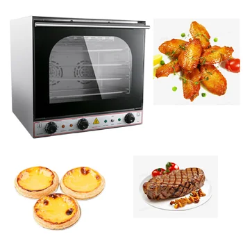 4 Лотка, столешница для пекарни, столешница для выпечки, 220 В, коммерческая электрическая конвекционная печь с горячим воздухом высокого качества