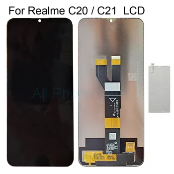 6,5-дюймовый оригинальный ЖК-дисплей для Oppo Realme C20 ЖК-дисплей с сенсорным экраном и дигитайзером в сборе Замена панели для дисплея Realme C21