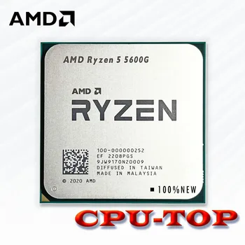 AMD Ryzen 5 5600G R5 5600G 3,9 ГГц Шестиядерный Двенадцатипоточный процессор Мощностью 65 Вт Процессор L3 = 16M 100-000000252 Сокет AM4 БЕЗ ВЕНТИЛЯТОРА