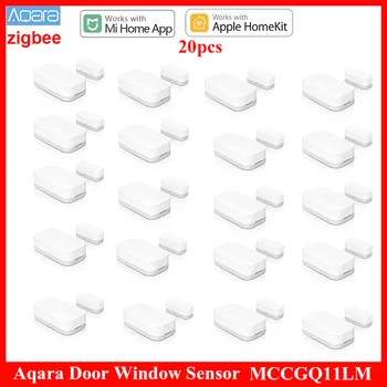 Aqara Дверной Оконный Датчик ZigBee Беспроводное Подключение Умный Дверной Датчик MCCGQ11LM Работает С приложением Mi Home HomeKit Оптом