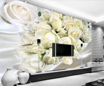 beibehang Пользовательские обои 3d фотообои мода фантазия красивые розы простой диван-кровать фон обои papel de parede