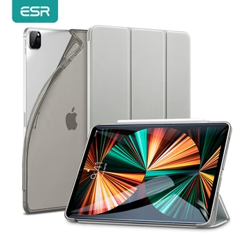 ESR Чехол для iPad Pro 11 12,9 2021 Тонкий Смарт-чехол Гибкая Задняя накладка из ТПУ для iPad Pro 12,9 2021 Чехол-подставка с отскоком