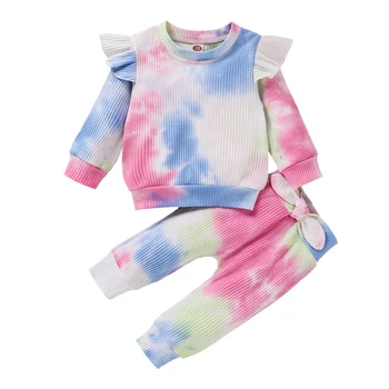 FOCUSNORM Комплекты одежды для маленьких девочек из 2 предметов, Пуловер с принтом 