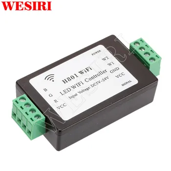 H801 WiFi DC5-24V RGBW LED WIFI контроллер для светодиодной ленты RGBW