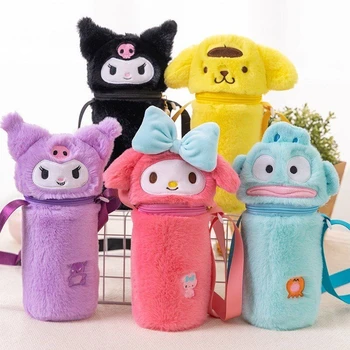 Sanrio Чехол для чашки hello kitty, вакуумная крышка для чашки, сумка для хранения от ожогов, защита от падения, сумка Kuromi, сумка-мессенджер, крышка для термоса