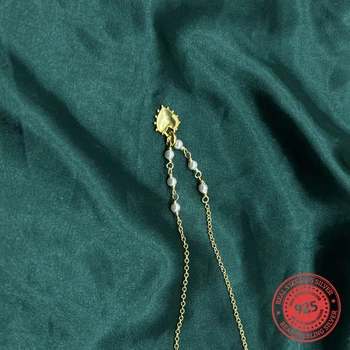 TS-XL019 Высококачественное оригинальное ожерелье с подвеской в виде милого испанского медведя из драгоценных камней, подходящее ювелирное изделие, Женское ювелирное ожерелье из стерлингового серебра