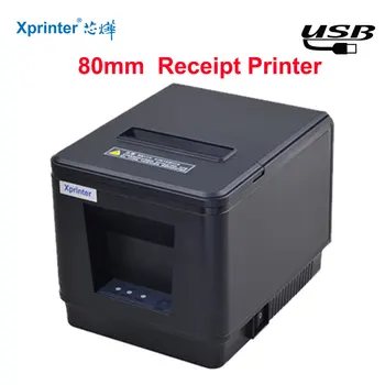 Xprinter A160H 80 мм Автоматический Резак Термальный Чековый Принтер POS-Принтер Кухонный Принтер USB/LAN Порт Для магазинов чая С молоком