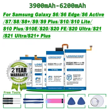 Аккумулятор емкостью 6200 мАч Для Samsung Galaxy S6 Edge Active S7 S8 S8 + S9 S9 Plus S10 S10 Lite S10 Plus S10E S20 S20 FE S20 Ultra S21 + Plus