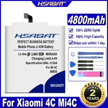 Аккумуляторы для мобильных телефонов HSABAT BM35 4800mAh для Xiaomi 4C Mi4C Mi 4C