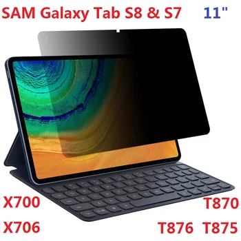 Антишпион Для Samsung Galaxy Tab S8 X700 X706 TAB S7 T870 T875 T876B Защитная Пленка Для Планшета Privacy Закаленное Стекло