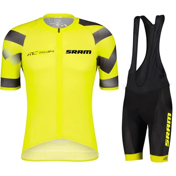 Велосипедный Комплект Летняя Одежда Man 2023 Джерси Pro Team ODLO SRAM Одежда Нагрудник Униформа Комплект Mtb Мужские Велосипедные Брюки Teams Gel Mens