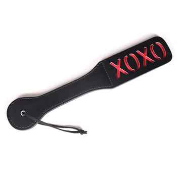 Выдалбливают Слово XOXO Красный Секс Озорство Весло Хлысты Slapper Фантазия Флоггер Косплей БДСМ Секс игрушки для Пар Бондаж