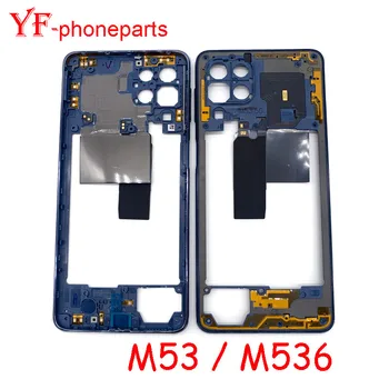 Высококачественная Средняя Рамка Для Samsung Galaxy M53 M536 Средняя Рамка + С Боковой Панелью Корпуса Кнопки Запасные Части