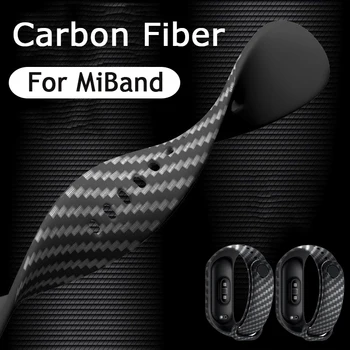 Для Mi Band 7 6 5 4 3 Силиконовый Ремешок Из Углеродного Волокна Для Xiaomi Band Belt Sport Smart Wristband Ring Raplacement Mi7 Wriststrap