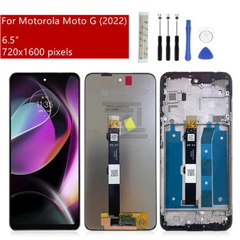 Для Motorola Moto G 5g 2022 ЖК-дисплей с сенсорным экраном в сборе для Moto G 5g 2022 Дисплей с рамкой, запасные части