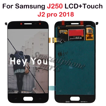 Для Samsung Galaxy J250 ЖК-дисплей с сенсорным экраном, дигитайзер в сборе, замена Samsung J2 Pro 2018 J250 LCD