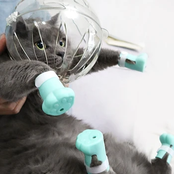 Дышащий Защитный шлем для кошек- Регулируемый чехол для Ношения Кошками после операции- Головной убор Для ухода за Кошками Anti-Bite KXRE