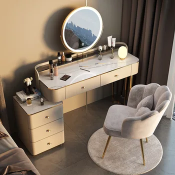 Зеркало для спальни Туалетный столик для макияжа Современный Мобильный Роскошный Органайзер для стола в гостиной Многофункциональная мебель для кухни в скандинавском стиле с