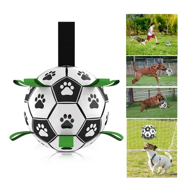 Игрушка для Собак lovely Paw Football Toys For Puppy large Dogs Outdoor training Interactive Pet Bite Игрушки для Жевания Мяча Футбол И Надувной