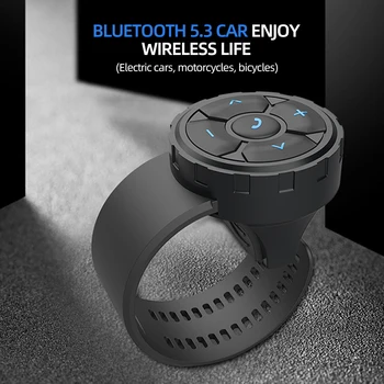 Интеллектуальная беспроводная кнопка дистанционного управления Bluetooth 5.3, универсальный мультимедийный контроллер руля мотоцикла/велосипеда, управление рулевым колесом автомобиля BF
