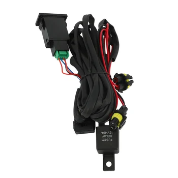 Комплект розеток для жгута проводов, провод + выключатель со светодиодными индикаторами, кабель реле для противотуманных фар для Toyota