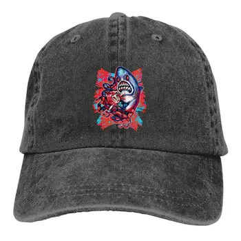 Летняя кепка с солнцезащитным козырьком Sharktopus Attack Хип-хоп кепки Benthos Cowboy Hat Остроконечные шляпы