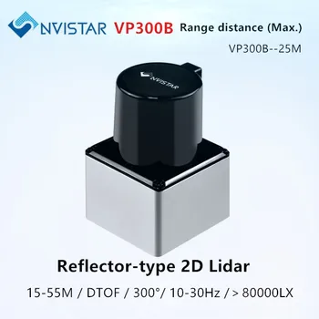 Лидарный датчик Nvistar VP300B с отражателем 2D DTOF ranged 25 метров для навигации робота и обхода препятствий, взаимодействия с экраном