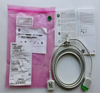 Магистральный кабель GE 3lead, 5 выводов, IEC, 3,6 м 12 футов для ЭКГ P/N: 2106305-003 (новый, оригинальный)