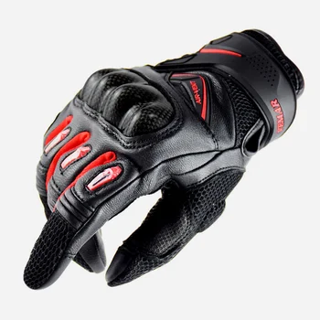 Мотоциклетные перчатки из углеродного волокна VEMAR, перчатки для мотокросса с сенсорным экраном, защитные Дышащие Мотоциклетные перчатки для мужчин