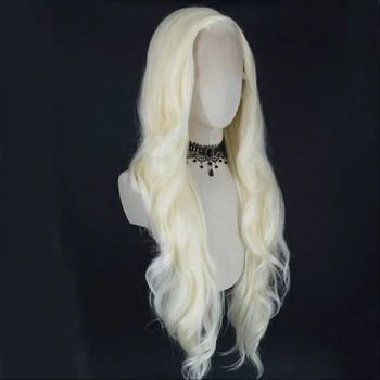 Мягкий 613 блондинистый парик длиной 26 дюймов, объемная волна, кружевные парики спереди для чернокожих женщин с волосами младенца, бесклеевые парики для косплея из натуральных волос