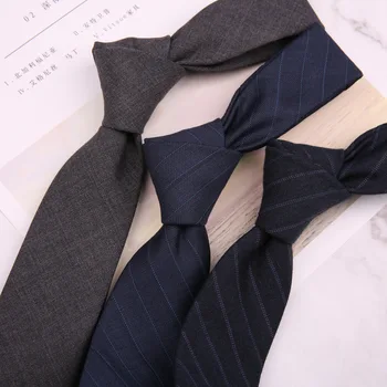 Новая мода Tide в британском стиле, 5,5 см, черно-серый полосатый шерстяной галстук для мужчин, повседневный Деловой Свадебный Галстук, подарочные аксессуары