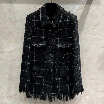 Новое высококачественное шерстяное пальто с чувством дизайна