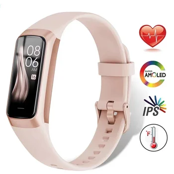 Новые женские смарт-часы C60, спортивные фитнес-часы для Android iOS, водонепроницаемые мужские смарт-часы с температурой тела, пульсометром.
