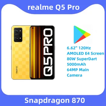 Новый Оригинальный смартфон realme Q5 Pro 5G Snapdragon 870 6,62 