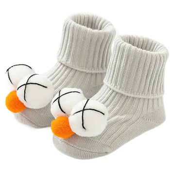Носки для маленьких девочек, осень-зима, Носки для новорожденных с мультяшными животными, Носки для маленьких мальчиков, Нескользящие Мягкие хлопковые носки для пола