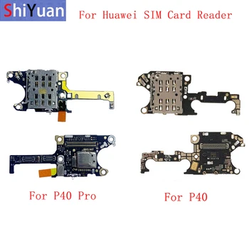 Оригинальная Плата Для чтения SIM-карт Гибкий Кабель С Микрофоном Mircrophone Для Huawei P40 P40 Pro Замена Гибкой SIM-карты Запасные части