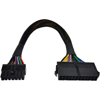 Основной адаптер питания блока питания ATX с 24-14-контактными контактами, кабель с оплеткой для ПК и серверов 12 дюймов (30 см)