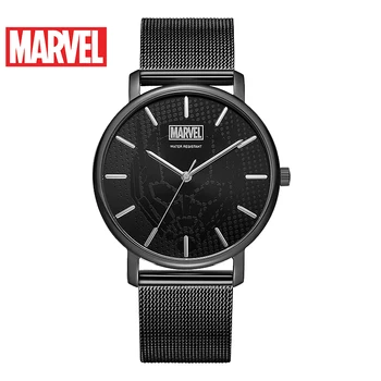 Официальные Disney Marvel Avengers мужские женские тонкие кварцевые часы из нержавеющей стали водонепроницаемая пара влюбленных m-9086 Relogio Masculino