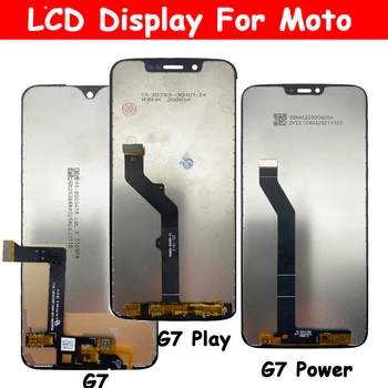 Протестированный ЖК-Дисплей Для Motorola Moto G7 Power Display XT1955 LCD G7 Plus Сенсорный Экран Дигитайзер G7 Play Замена ЖК-дисплея XT1952 LCD
