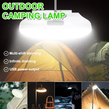 Светодиодный фонарь для палатки мощностью 1000 Вт, перезаряжаемый фонарь, портативное аварийное освещение с магнитом, лампа для кемпинга на открытом воздухе, фонарик для дома