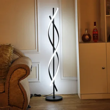 Современный торшер Креативный спиральный торшер для гостиной, прикроватной тумбочки, украшения спальни, угловых торшеров, светодиодного освещения