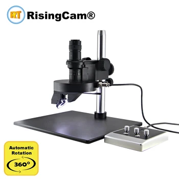 Стереомикроскоп 3D с автоматическим вращением и монокулярным объективом с 0.6x-5x зумом.