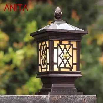 Уличная солнечная лампа ANITA, классическая Ретро Водонепроницаемая светодиодная лампа для внутреннего двора, для украшения Сада, балкона, виллы, настенного светильника