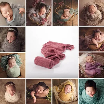 Хлопчатобумажные Эластичные детские обертывания, Реквизит для фотосессии новорожденных, Наполнитель детской Корзины, Спальное одеяло
