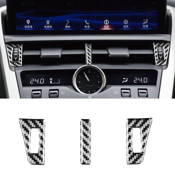 Центральная консоль Приборная панель Крышка воздуховода Отделка Наклейка Аксессуары из углеродного волокна для Lexus NX 200 300H 2014-2019